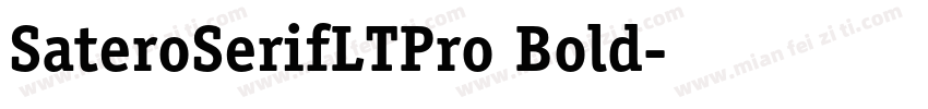 SateroSerifLTPro Bold字体转换